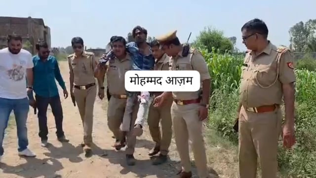 मुजफ्फरनगर की खालापार थाना पुलिस ने सुबह अस्पताल जाते हुए पुलिस से अभद्रता कर फरार हुए आरोपी शाहनवाज को मुठभेड़ में लंगड़ा घायल गिरफ्तार