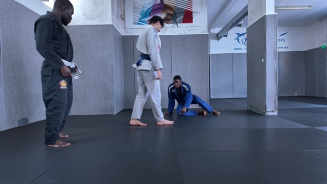 De la riva manche (ceinture blanche 70KG)
