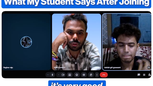 Student testimonial