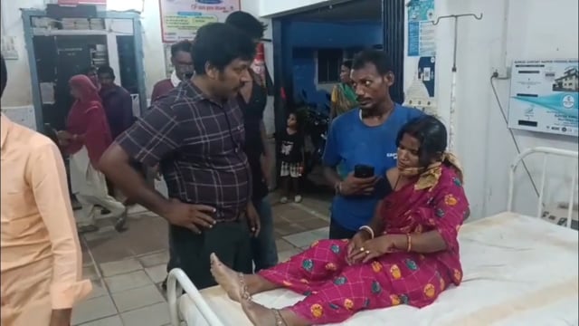 घरेलू विवाद में देवर में भाभी पर हसुआ से किया हमला, महिला घायल।