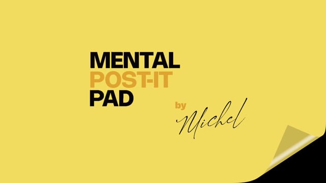 Video Mental Post-It Pad by Michel