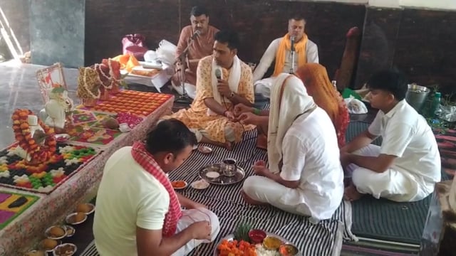 वैदिक मंत्रोच्चार के बीच शिव मंदिर प्राण-प्रतिष्ठा महोत्सव का शुभारंभ, 13 जुलाई को होगा विशाल भंडारा..