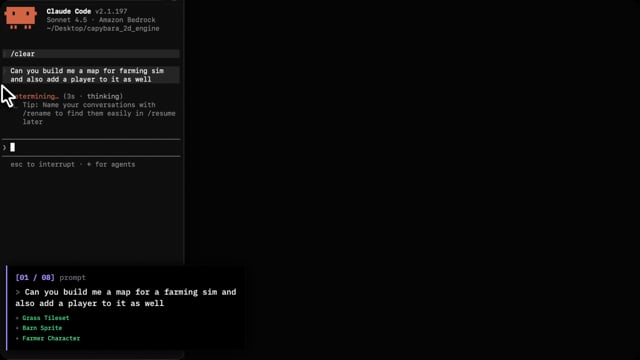 Engine walkthrough using coding agents