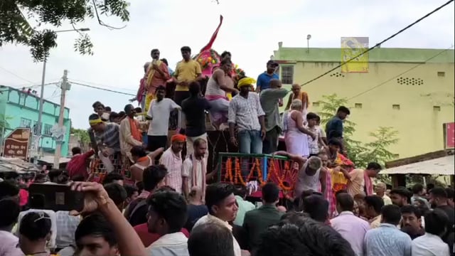 पौराणिक मंडार मधुसूदन भगवान की रथ यात्रा जगन्नाथ पुरी की शैली में निकली