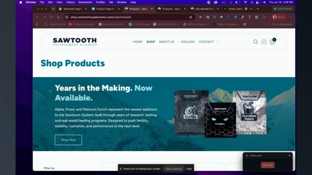 Sawtooth Core — Shopify UI Demo