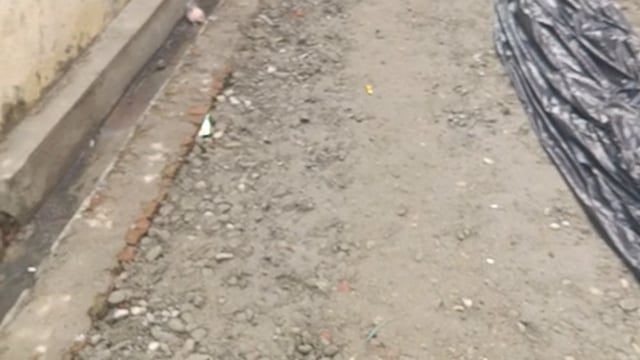गांधी कॉलोनी बाबा लाल दास रोड पर सड़क बनाने का कार्य चल रहा है जिसमें बहुत ही जबरदस्त जांचुली की जा रही है