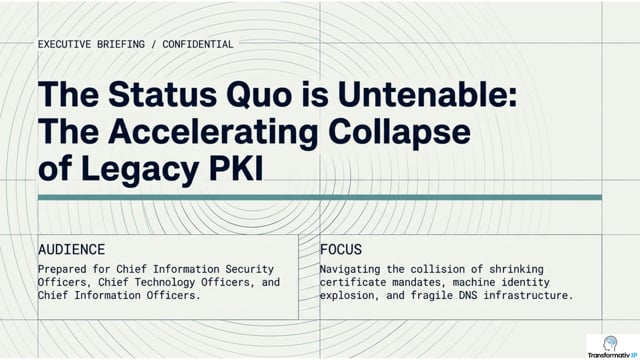 The PKI Automation Mandate