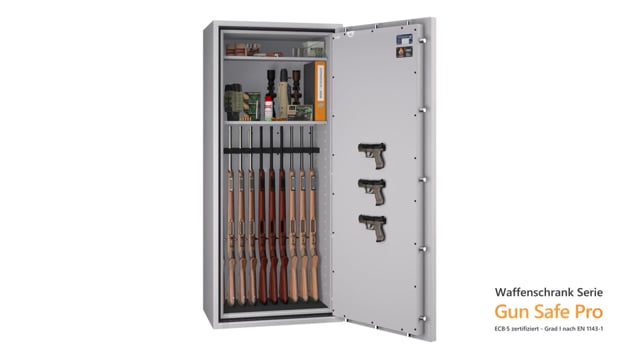 Feuerschutz Waffenschrank Gun Safe Pro 1-10 - Video Vorschau