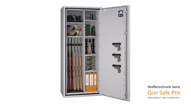 Feuerschutz Waffenschrank Gun Safe Pro 1-3 Kombi - Video Vorschau