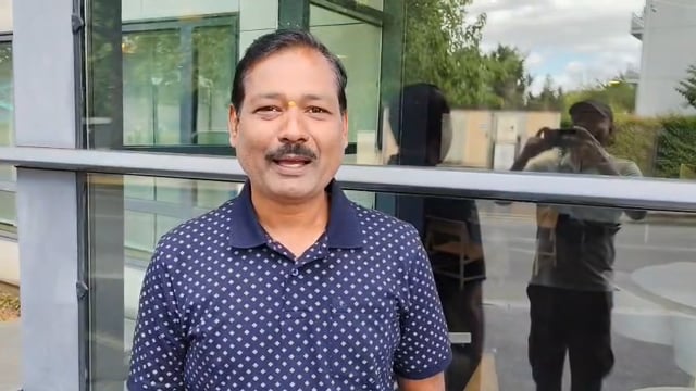 Mohan from Dharwad in Europe with his family video testimonial