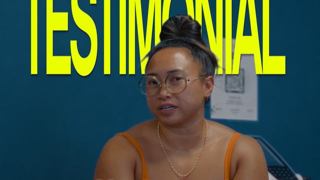 Client testimonial video thumbnail