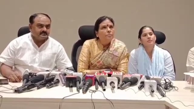 बीजेपी प्रदेशाध्यक्ष अर्चना गुप्ता ने पानीपत में की प्रेस वार्ता