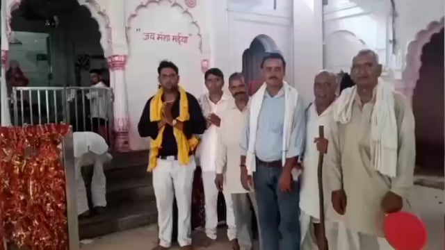 गोवर्धन मां मोहिनी मनसा देवी मंदिर में राष्ट्रीय हिंदू परिषद भारत के प्रदेश उपाध्यक्ष ने दर्शन कर भक्तों को दिया संदेश