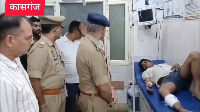 कासगंज कोतवाली पुलिस अंतर्जन पदीय शातिर पशु चोर में हुई मुठभेड़ 