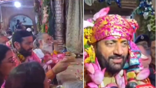 बांके बिहारी की शरण में पहुंचे हरियाणा के मुख्यमंत्री, परिवार सहित किए दर्शन