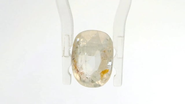 Srilankan White Sapphire 4.33 Carat — video