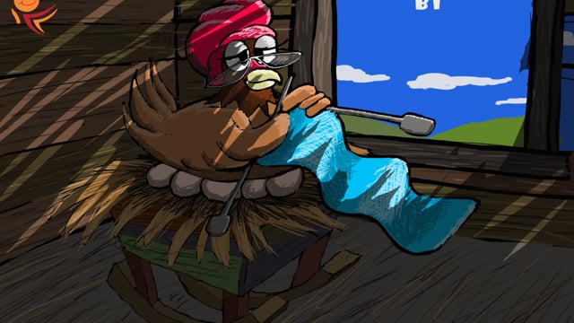 By persevering the egg walks on legs.