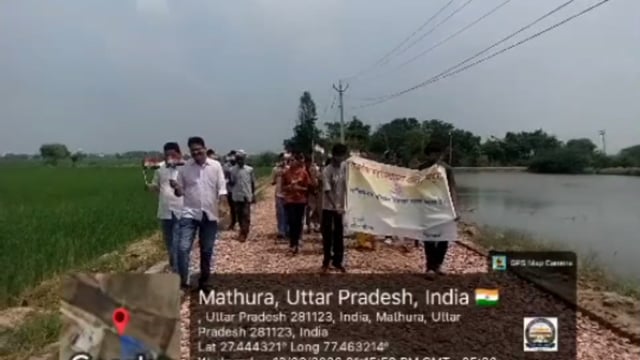 राजकीय महाविद्यालय गोवर्धन में तिरंगा यात्रा निकाली गई 