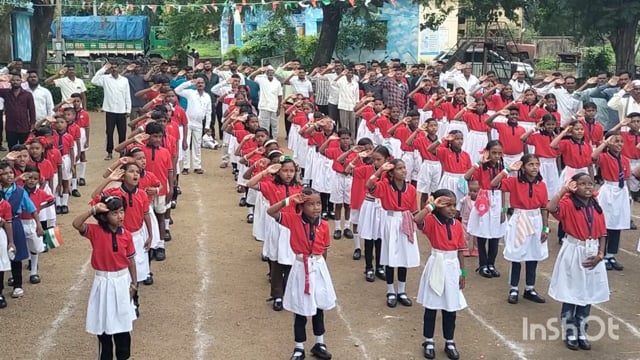 जिल्हा परिषद उच्च प्राथमिक शाळा वेलतुर तुकूम आज 15 ऑगस्ट रोजी भारतीय स्वातंत्र्य दिन उत्साहात साजरा 