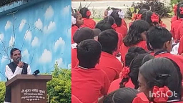 जिल्हा परिषद उच्च प्राथमिक शाळा वेलतूर तुकूम आज 15 ऑगस्ट रोजी भारतीय स्वातंत्र्य दिन उत्साहात साजरा 