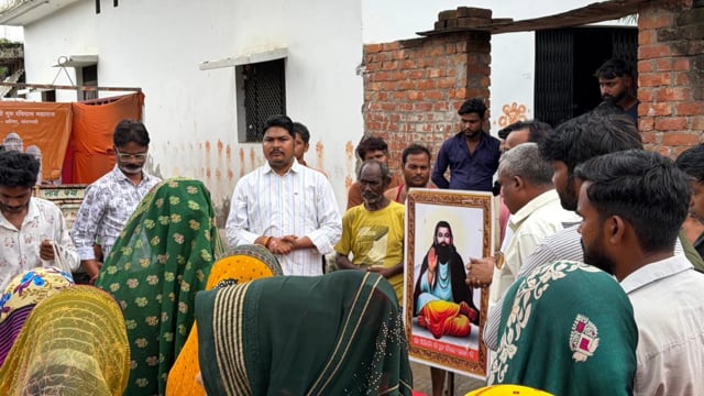 भाजपा नेता श्री महेश सोनी जी के नेतृत्व में नगर पंचायत अमेठी क्षेत्र में निकाली गई संत शिरोमणि श्री गुरु रविदास जी की