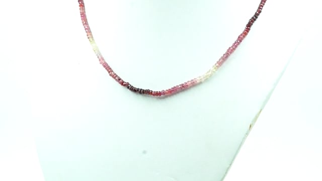 Thailand Ruby 2.5mm Shaded Strand — video