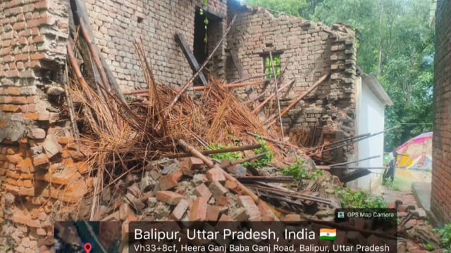 बाबागंज की ग्राम पंचायत नेवादा खुर्द का है। यहां रहने वाली शोभा देवी पत्नी इंद्र नारायण का कच्चा मकान लगातार #latest_new