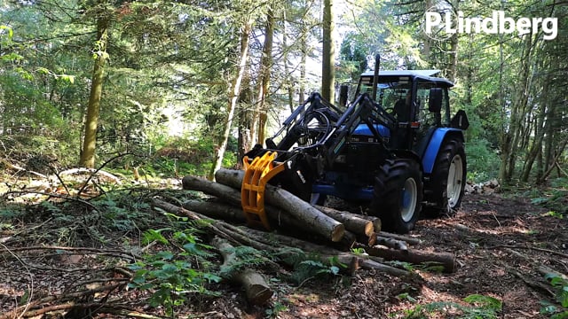 Ahead tømmerklo med SMS/TRIMA-beslag, 1 cylinder