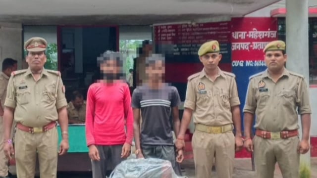 टुल्लू पंप चोरी का महेशगंज पुलिस ने किया खुलासा, सभासद के बेटे समेत दो गिरफ्तार#latest_news 