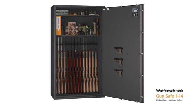 Waffenschrank EN 1143-1 Gun Safe 0/1-14 - Video Vorschau