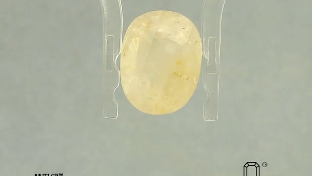 White Sapphire 6.37 Carat — video
