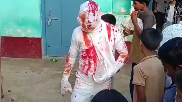 सोमवार देर सामअजीबो गरीब नजारा देखने को मिला