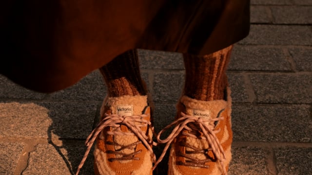 SATURNO FAUX SHEARLING & SUEDE