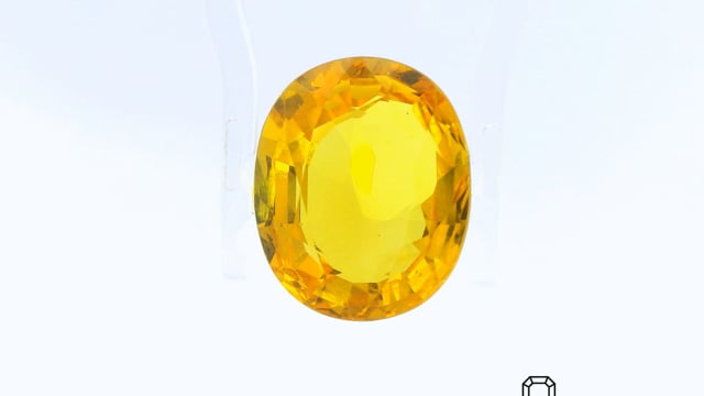 Thailand Yellow Sapphire  10.56 Carat — video