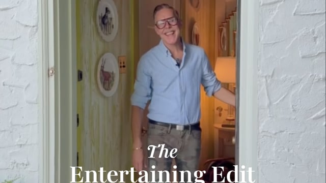 Video with Eddie Ross showing his home using Spoonflower wallpaper and VIETRI accents.
