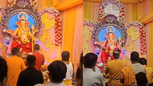 गणपति महोत्सव के सातवें दिन हवन-पूजन, श्रद्धालुओं ने लिया हिस्सा।@reporteJitendra 