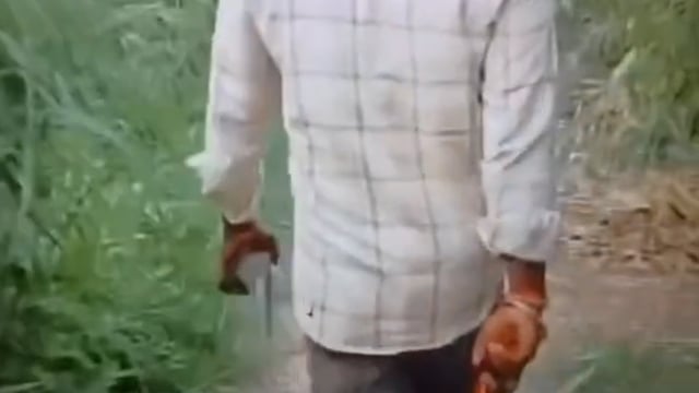हथियार के साथ युवक का वीडियो वायरल होते ही पुलिस का बड़ा एक्शन, युवक गिरफ्तार 