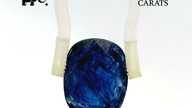 Burmese Cornflower Blue Sapphire 7.34 Carat — video