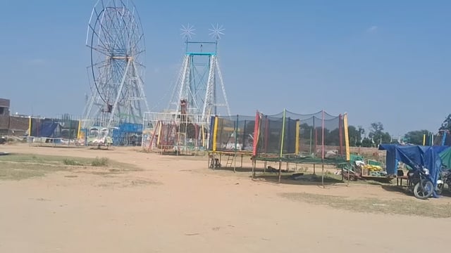 फरह पंडित दीनदयाल धाम मेला प्रांगण की तैयारीया जोरो शोरो पर चल रही हैं लाइव न्यूज़