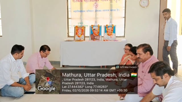 गांधी जयंती पर राजकीय महाविद्यालय गोवर्धन में विभिन्न कार्यक्रम आयोजित किए गए