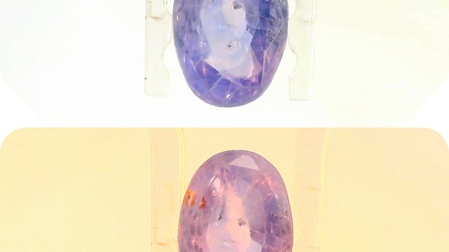 Srilankan Colour-Change Sapphire 4.02 Carat — video
