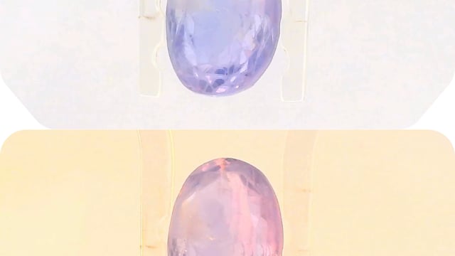 Srilankan Colour-Change Sapphire 4.24 Carat — video