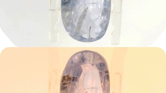 Srilankan Colour Changing  Sapphire 4.95 Carats — video