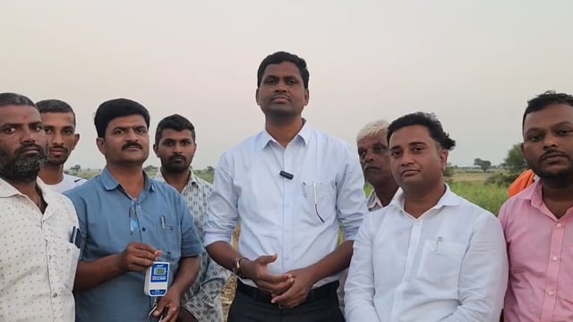 बनशेळकी येथे पिकं कापणी प्रयोग,तहसीलदार राम बोरगावकर यांनी दिली माहिती