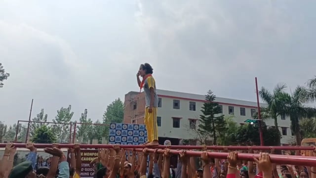 डी मोनफोर एकेडमी में भारत स्काउट एंड गाइड कैंप का आयोजन बच्चों ने मिलकर दिखाएं करतब