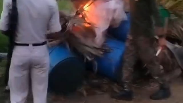 पुलिस की गुप्त सूचना पर कार्रवाई, शराब भट्टी को ध्वस्त कर 2000 लीटर जावा महुआ विनिस्ट, 100 लीटर शराब बरामद