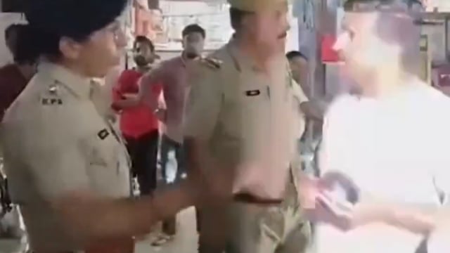 अजमेर जिले के किशनगढ़ में सड़क पर गाड़ी खड़ी करने पर ट्रैफिक सीओ अंजू यादव और वकील बाबूलाल बागरिया के बीच विवाद
