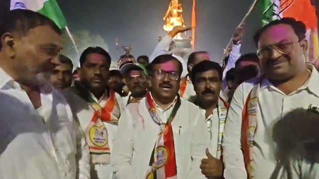 मराठवाडा पदवीधर निवडणुकीत डॉ प्रतापसिंह पाटलांचा विजय,उदगीरात जल्लोष साजरा