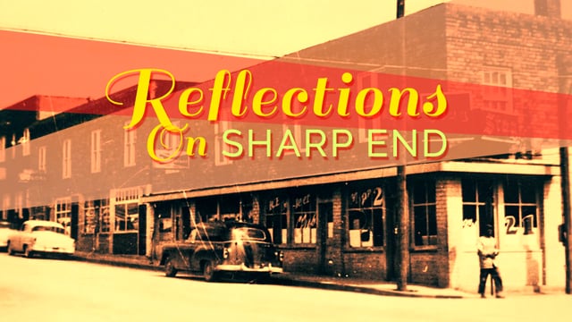 Reflections on Sharp End title sequence