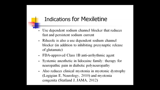 A Phase II Study in ALS of the Effects of Mexiletine on Hyperexcitability of Motor Neurons Screen Grab